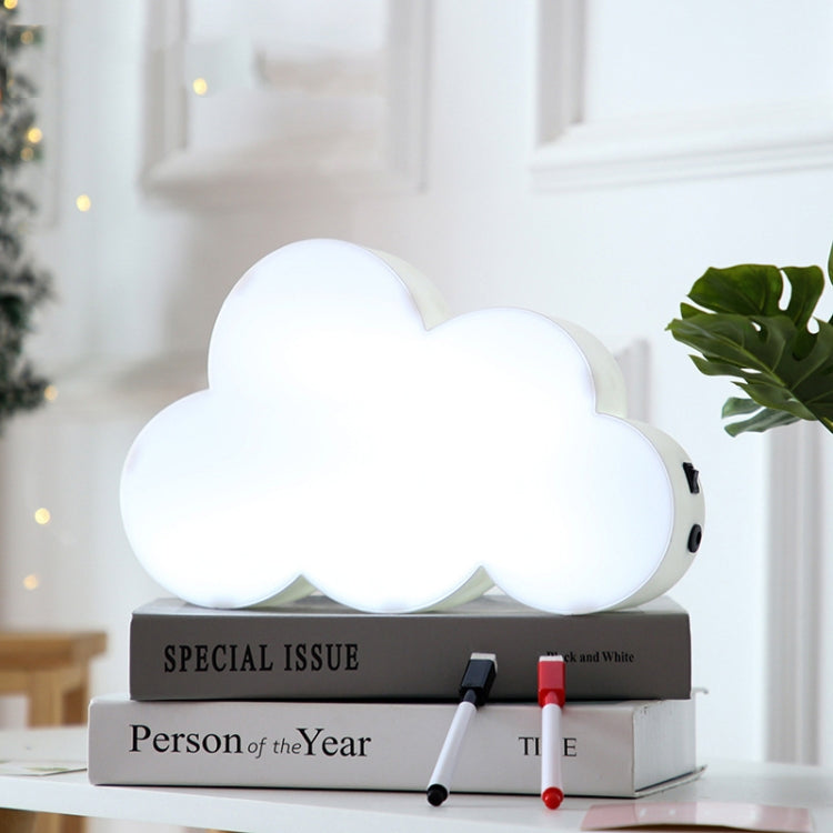 HS-007 LED Buchstaben DIY Wolken Löschbares Nachrichtenbrett Liebesgeständnis Lampe, Weiß, Schwarz, Pink, Blau