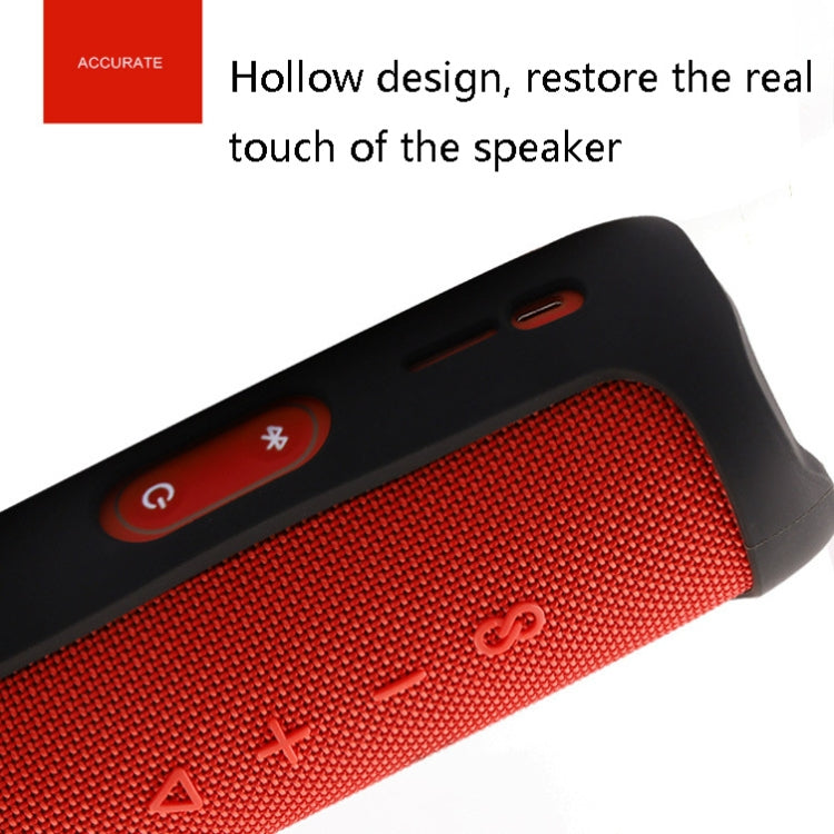 JBA-F5 Bluetooth-Lautsprecherhülle, umweltfreundliche Silikon-Schutzhülle für JBL Flip 5, Schwarz, Rot, Marineblau