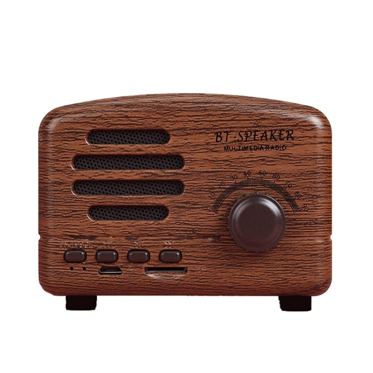 BT01 Retro Mini Bluetooth-Funklautsprecher, tragbares Radio, unterstützt TF-Karte, Rosa, Blau, Schwarz, Rot, Holzmaserung