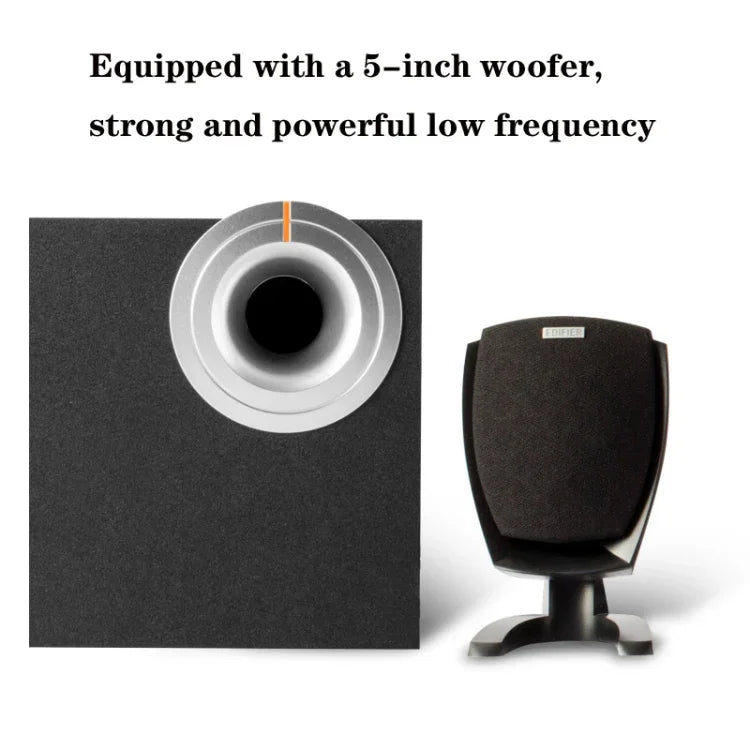 Edifier R201T06 Multimedia Computer-Lautsprecher, US-Stecker, R201T06 Schwarz