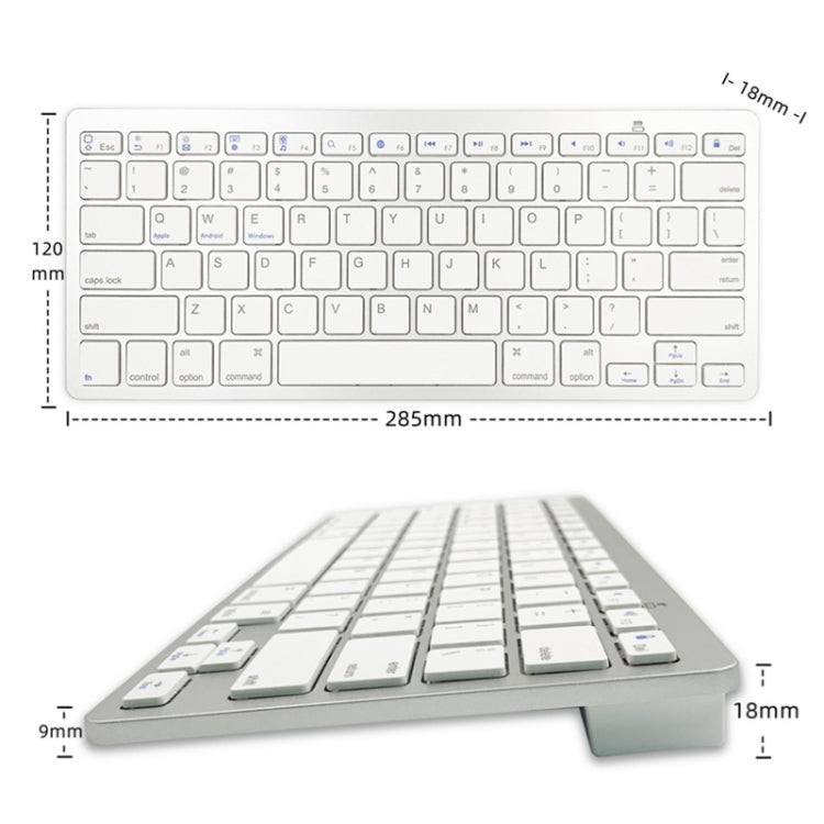 X5 Bluetooth 3.0 Kabellose 78 Tasten Fremdsprachige Kleine Tastatur, Italienisch, Traditionelle Klammer, Englisch, Thailändisch