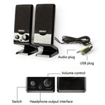 Edifier R10U Mini-USB-Laptoplautsprecher, R10U Schwarz