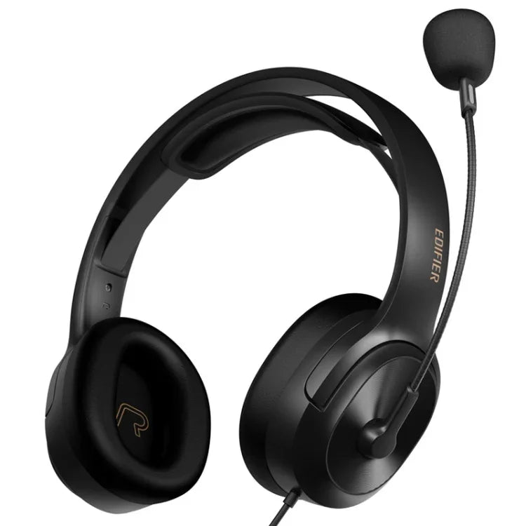 Edifier USB K5000 Probekopfhörer Online-Unterricht Ausbildungs-Sprech-Trainings-Kopfhörer, Kabellänge: 2,8 m, K5000