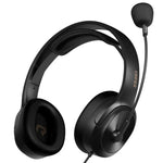 Edifier USB K5000 Probekopfhörer Online-Unterricht Ausbildungs-Sprech-Trainings-Kopfhörer, Kabellänge: 2,8 m, K5000