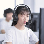 Edifier USB K5000 Probekopfhörer Online-Unterricht Ausbildungs-Sprech-Trainings-Kopfhörer, Kabellänge: 2,8 m, K5000