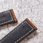 Smart Quick Release Uhrenarmband aus Crazy Horse Leder im Retro-Stil für Samsung Huawei, Größe: