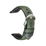 Smart Quick Release Uhrenarmband aus Crazy Horse Leder im Retro-Stil für Samsung Huawei, Größe: