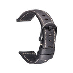 Smart Quick Release Uhrenarmband aus Crazy Horse Leder im Retro-Stil für Samsung Huawei, Größe: