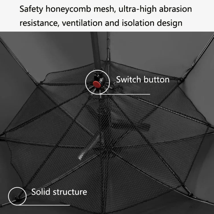 9033 Sonnen- und Regen-Doppelschirm, Multifunktions-Ventilator, Titansilber-Beschichtung, Sonnenschutz und UV-Schutz, Langstieliger Schirm, Pink, Schwarz, Tintengrün