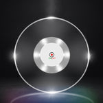 LED-Blink-Untersetzer, Bar KTV Cocktail-Basislicht, leuchtender Untersetzer, rundes weißes Licht, rundes Farblicht, Upgrade rutschfester runder weißer Licht, Upgrade rutschfester runder Farblicht