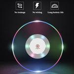 LED-Blink-Untersetzer, Bar KTV Cocktail-Basislicht, leuchtender Untersetzer, rundes weißes Licht, rundes Farblicht, Upgrade rutschfester runder weißer Licht, Upgrade rutschfester runder Farblicht