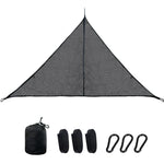 Outdoor-Mehrpersonen-Hängematte Große Himmelsbaumzelt Luft-Camping-Hängematte Dreieck-Hängematte, 2,9m Schwarz
