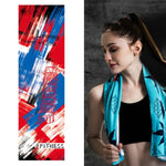 Fitness Cold Towel Outdoor Sports Cooling Quick-Drying Towel, Size: 100 x 30cm, Quick-Drying Towel, Size: 100 x 30cm(Greenery), Quick-Drying Towel, Size: 100 x 30cm(Maple), Quick-Drying Towel, Size: 100 x 30cm(Sky)
