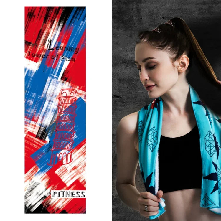 Fitness Cold Towel Outdoor Sports Cooling Quick-Drying Towel, Size: 100 x 30cm, Quick-Drying Towel, Size: 100 x 30cm(Greenery), Quick-Drying Towel, Size: 100 x 30cm(Maple), Quick-Drying Towel, Size: 100 x 30cm(Sky)