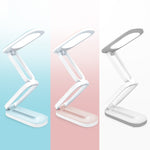 YAGE T125 LED Schreibtischlampe USB Faltbare Lese-Augenlampe, Porzellanweiß, Blauweiß, Rosaweiß