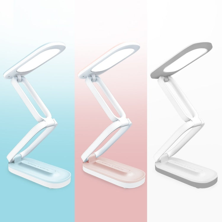 YAGE T125 LED Schreibtischlampe USB Faltbare Lese-Augenlampe, Porzellanweiß, Blauweiß, Rosaweiß