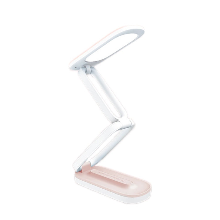 YAGE T125 LED Schreibtischlampe USB Faltbare Lese-Augenlampe, Porzellanweiß, Blauweiß, Rosaweiß