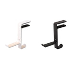 JD039 Kopfhörerhalter mit Metallclip, Desktop-Headset-Haken, Weiß, Schwarz