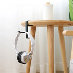 JD039 Kopfhörerhalter mit Metallclip, Desktop-Headset-Haken, Weiß, Schwarz
