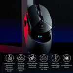 Rapoo VT960 1600 DPI 7 Tasten Dual-Modus Makro programmierbar Symphony RGB Hintergrundbeleuchtung Kabellose Gaming-Maus