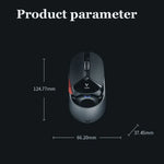 Rapoo VT960 1600 DPI 7 Tasten Dual-Modus Makro programmierbar Symphony RGB Hintergrundbeleuchtung Kabellose Gaming-Maus