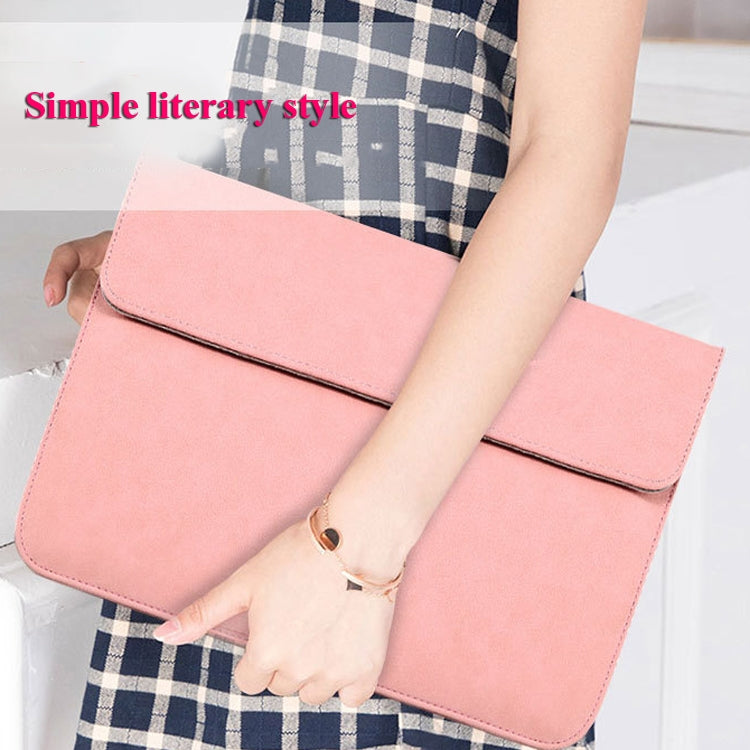 Horizontale Matte PU Laptop-Tasche, Für Macbook 11 Zoll A1465/A1370, Für Macbook 12 Zoll A1534, Für Macbook Air/Pro 13,3 Zoll A1466/A1369/A1502/A1425, Für Macbook Air/Pro 13 Zoll A2337/A1989/A2179/A2338/A1708, Für Macbook Pro 15,4 Zoll A1707/A1990