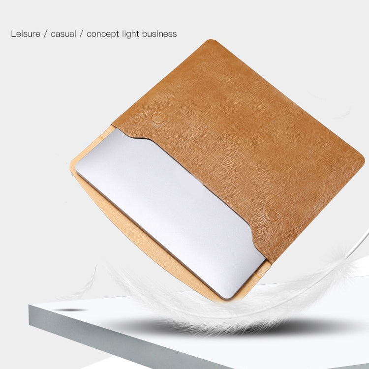Horizontal Litchi Texture Laptop Bag Liner Bag For MacBook, 13 Inch A1708 / 1706/1989 / A2337 / A2338, 15 Inch A1707 / 1990, Pro 16 Inch A2141