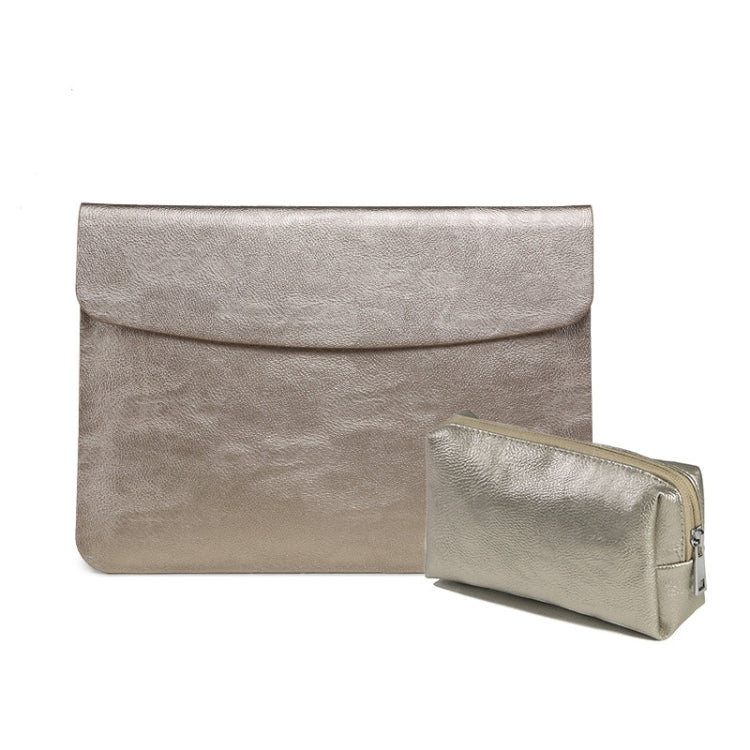 Horizontal Litchi Texture Laptop Bag Liner Bag For MacBook, 13 Inch A1708 / 1706/1989 / A2337 / A2338, 15 Inch A1707 / 1990, Pro 16 Inch A2141
