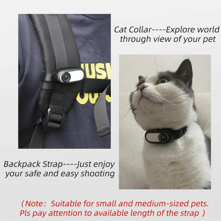 Sunnylife IST-Q9335 Kameragurt Silikon Schutzhülle Armband Handfläche Rucksack Fahrradgurt Katzenhalsband für Insta360 GO2, Für Insta360 GO2