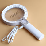 XT-8013 mit 29 LED-Leuchten 3 Gelling Touch Schalter Lupe 2-fach / 13-fach Handlupe, XT-8013 (Weiß+Grau), XT-8013(Weiß+Dunkelblau)