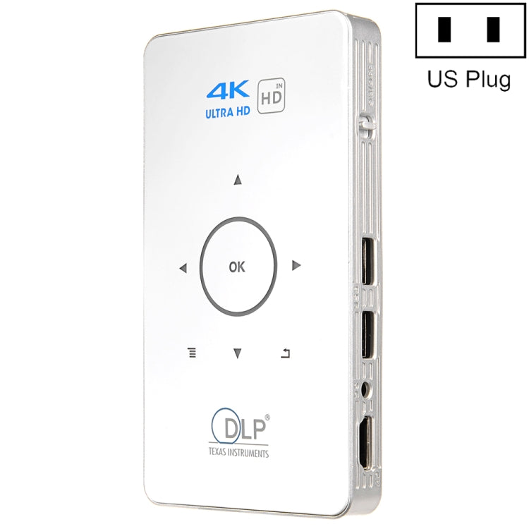 C6 2GB+32GB Android Smart DLP HD Projektor Mini Drahtloser Projektor, US-Stecker (Schwarz), EU-Stecker (Schwarz), UK-Stecker (Schwarz), AU-Stecker (Schwarz), US-Stecker (Weiß), EU-Stecker (Weiß), UK-Stecker (Weiß), AU-Stecker (Weiß)