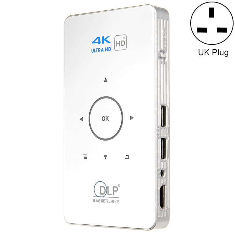 C6 2GB+32GB Android Smart DLP HD Projektor Mini Drahtloser Projektor, US-Stecker (Schwarz), EU-Stecker (Schwarz), UK-Stecker (Schwarz), AU-Stecker (Schwarz), US-Stecker (Weiß), EU-Stecker (Weiß), UK-Stecker (Weiß), AU-Stecker (Weiß)