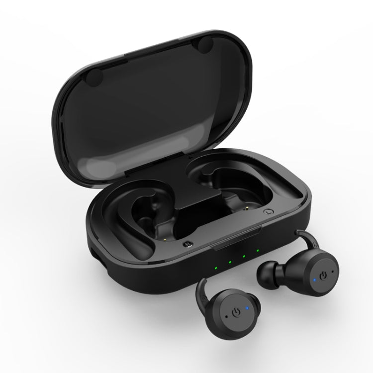 BE1032 Ohrbügel-Wasserdichte Sport-TWS-Kabellose Bluetooth-Kopfhörer, Schwarz, Leuchtgrün, Rosarot