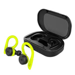 BE1032 Ohrbügel-Wasserdichte Sport-TWS-Kabellose Bluetooth-Kopfhörer, Schwarz, Leuchtgrün, Rosarot