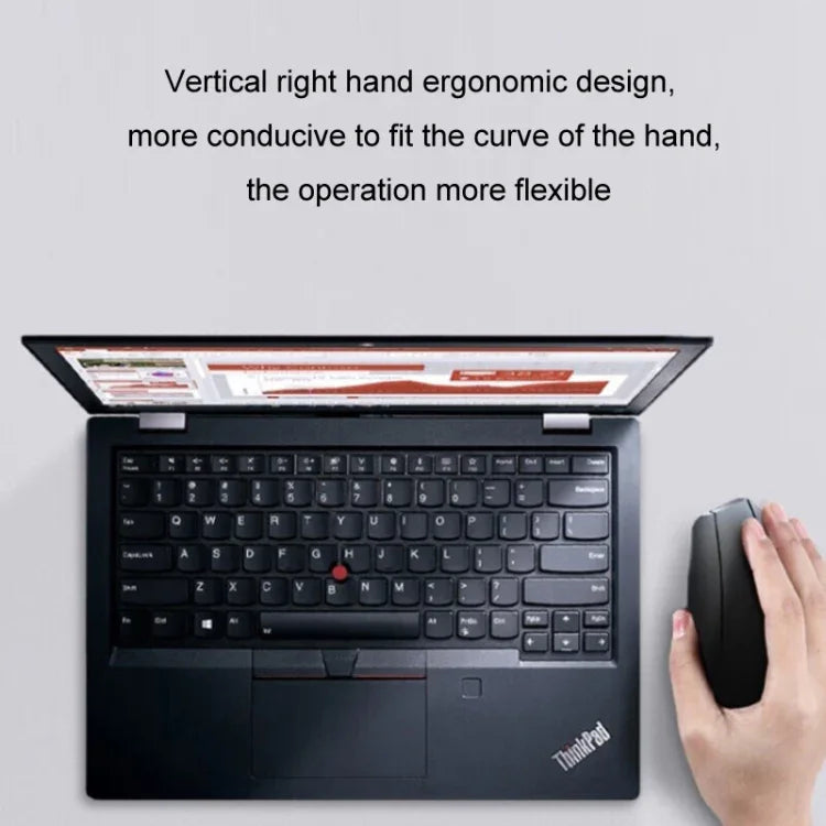Lenovo Thinkbook kabellose Maus Ergonomisches Design Seitliche Griffflächen Mäuse, Seitliche Griffflächen Mäuse