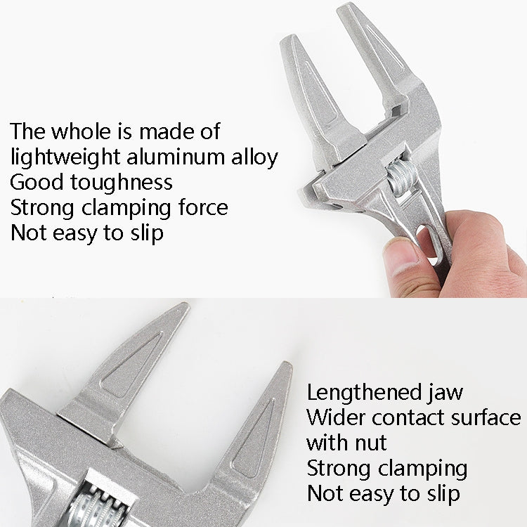 Aluminium Verstellbarer Großer Öffnungs-Badezimmer-Schlüssel Hardware-Werkzeuge, Ohne Verpackung Normale Version
