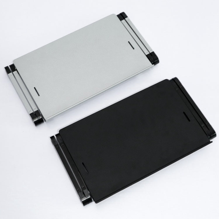 T8 Aluminiumlegierung Klapp- & Hebbarer Laptop-Tisch Büro-Tisch Erhöhungsständer, mit Mausplatte (Schwarz), mit Mausplatte (Silber), mit Lüfter & Mausplatte (Schwarz), mit Lüfter & Mausplatte (Silber)