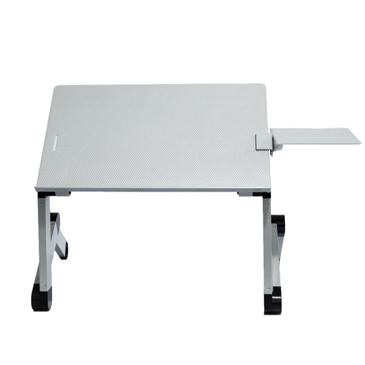T8 Aluminiumlegierung Klapp- & Hebbarer Laptop-Tisch Büro-Tisch Erhöhungsständer, mit Mausplatte (Schwarz), mit Mausplatte (Silber), mit Lüfter & Mausplatte (Schwarz), mit Lüfter & Mausplatte (Silber)