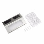 2er LED Solar Wandleuchte mit Lichtsensor, IP44 Wasserdicht, für Außenbereich, Terrasse, Hof, Wege, Garten, Treppen, Stufen, Nachtbeleuchtung, Sicherheit, Weißlicht, Warmlicht