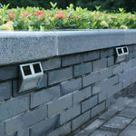 2er LED Solar Wandleuchte mit Lichtsensor, IP44 Wasserdicht, für Außenbereich, Terrasse, Hof, Wege, Garten, Treppen, Stufen, Nachtbeleuchtung, Sicherheit, Weißlicht, Warmlicht