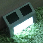 2er LED Solar Wandleuchte mit Lichtsensor, IP44 Wasserdicht, für Außenbereich, Terrasse, Hof, Wege, Garten, Treppen, Stufen, Nachtbeleuchtung, Sicherheit, Weißlicht, Warmlicht