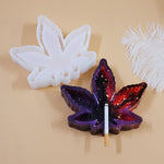 DIY Kristall Epoxidform Ahornblatt Aschenbecher Zahnmahl-Zigarettenmahlkombination Silikonform, Ahornblatt Form