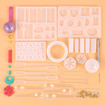 128-teiliges Kristall-Tropfform-Werkzeugset, Ornament-Anhänger-Silikonform-Set, Anhängerform