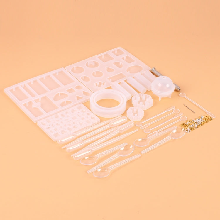 128-teiliges Kristall-Tropfform-Werkzeugset, Ornament-Anhänger-Silikonform-Set, Anhängerform