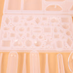 128-teiliges Kristall-Tropfform-Werkzeugset, Ornament-Anhänger-Silikonform-Set, Anhängerform