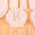 128-teiliges Kristall-Tropfform-Werkzeugset, Ornament-Anhänger-Silikonform-Set, Anhängerform