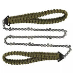 Outdoor Sport Handsägen geflochtene Paracord Camping Survival Taschensäge, Paracord