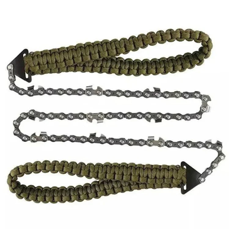 Outdoor Sport Handsägen geflochtene Paracord Camping Survival Taschensäge, Paracord