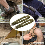 Outdoor Sport Handsägen geflochtene Paracord Camping Survival Taschensäge, Paracord