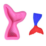 Mini Meerjungfrau Schwanz Flüssigsilikonform Fondant Backform, Klein (Pink) 15-95, Groß (Pink) 15-94, Klein (Grau) 15-95, Groß (Grau) 15-94